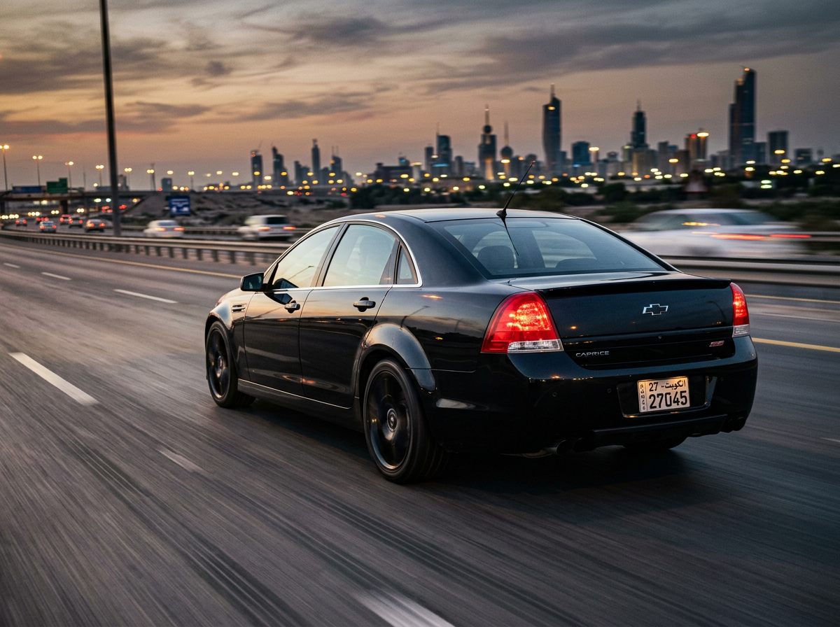 Chevrolet Caprice SS rear exterior at dusk